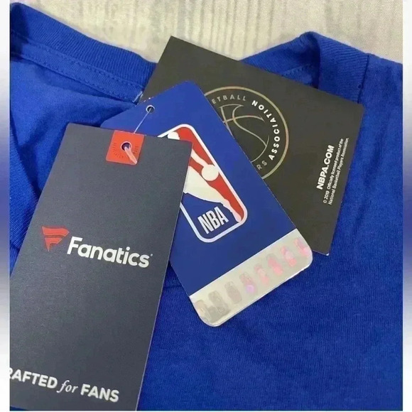 NEW Fanatics Men’s Philadelphia 76ers Joel Embiid #21 Jersey T Shirt Size L NBA - Picture 9 of 15